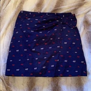 Mini taffeta skirt